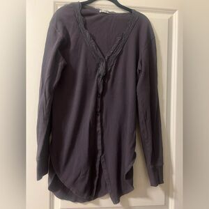 Free People Intimates Button Down Sleep Shirt